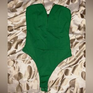 Elegant Green Women's Bodysuit